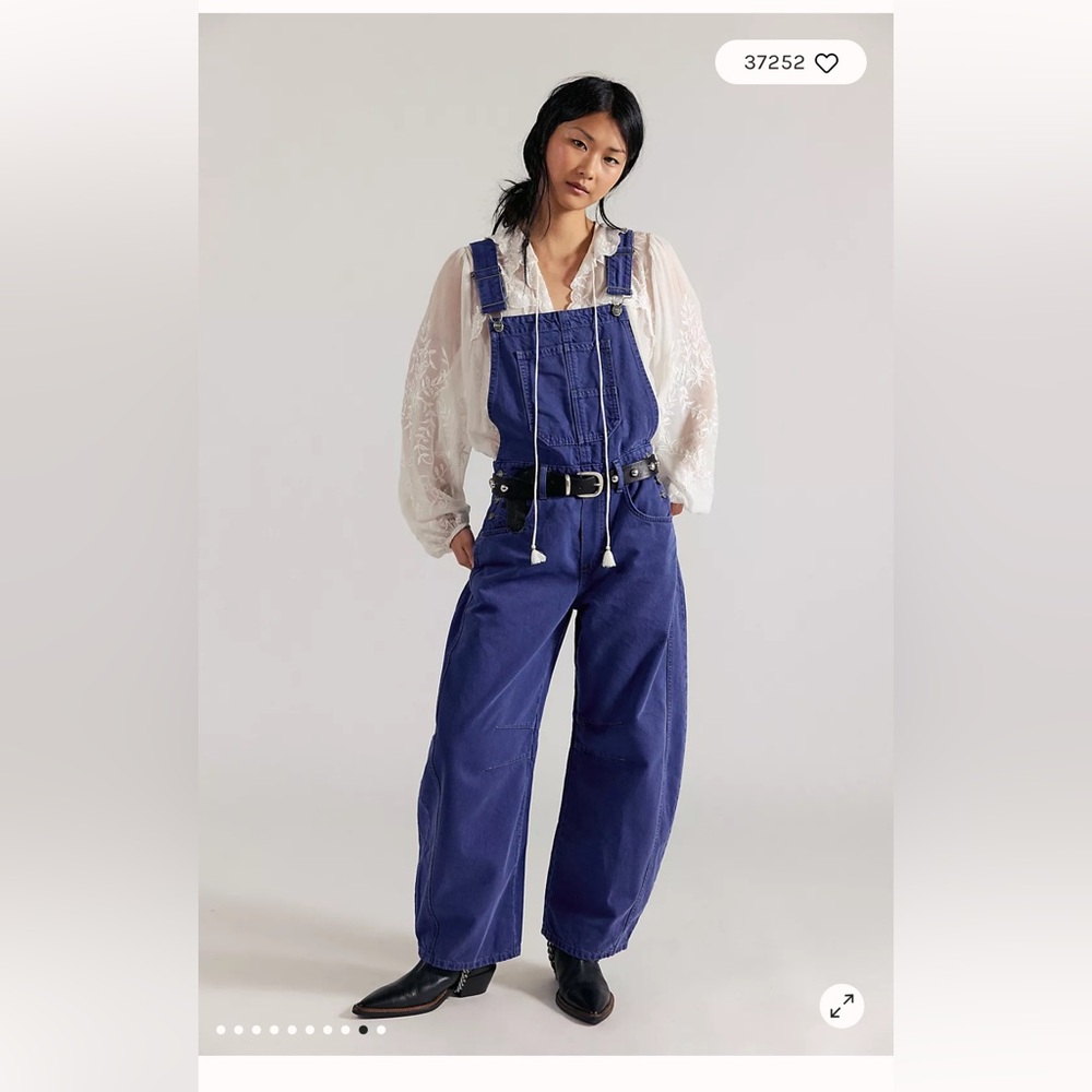 NWT We The Free Good Luck Barrel Overalls